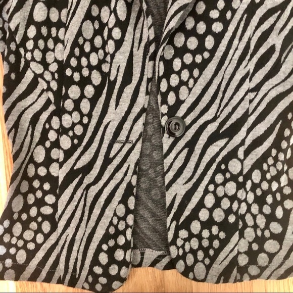 BLACK &  GREY SWEAT BLAZER XS - Picture 5 of 8